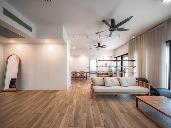 living room and bedroom and room interior of The Lofts Asoke