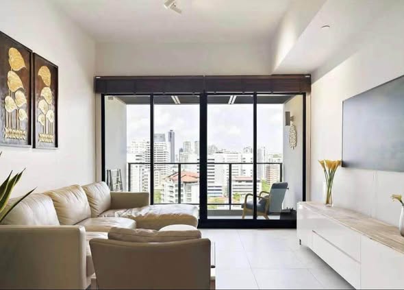 living room and room interior of The Lofts Asoke