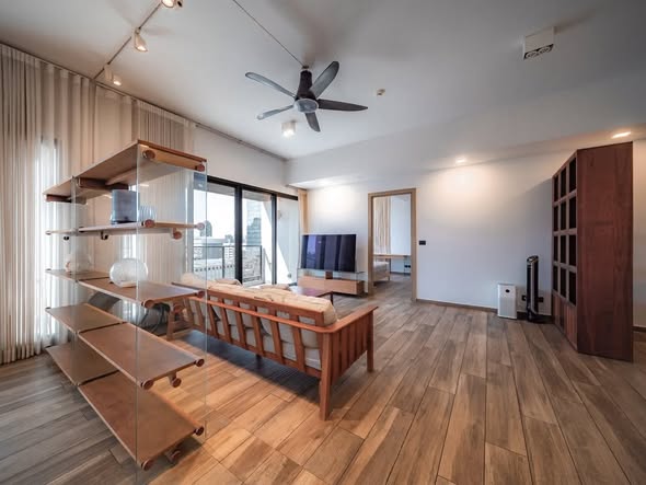 living room and room interior of The Lofts Asoke