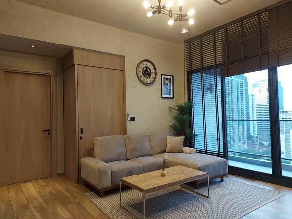 living room and room interior of The Lofts Asoke