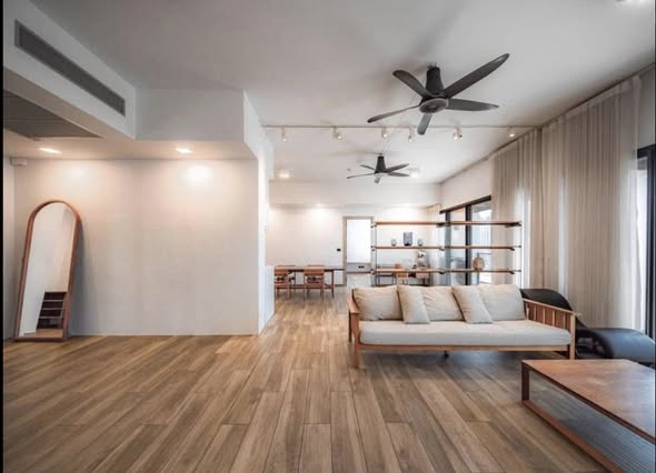 living room and room interior of The Lofts Asoke