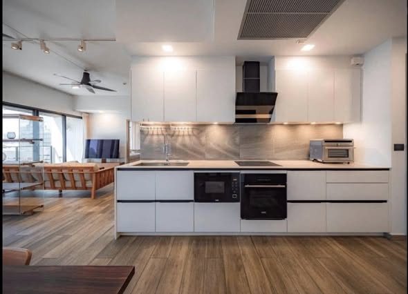 room interior and kitchen of The Lofts Asoke