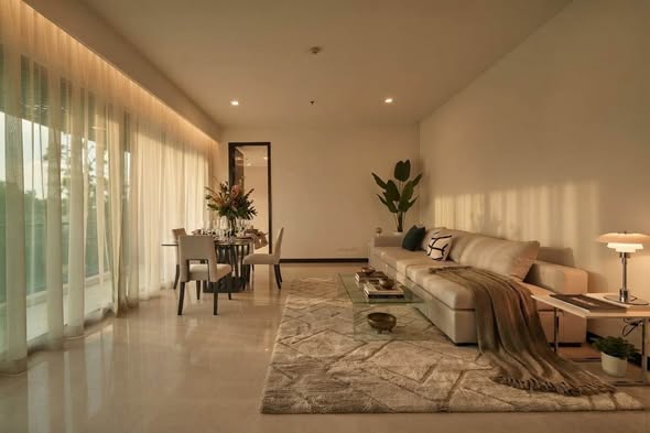 living room and room interior of The Lofts Yennakart
