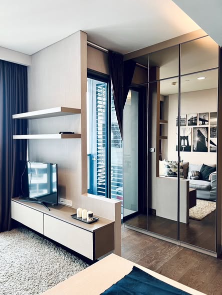 bedroom and living room and room interior of The Lumpini 24