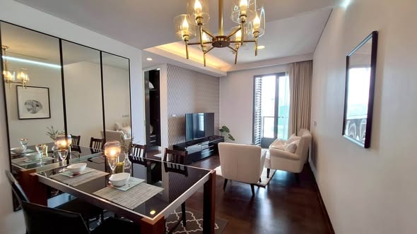 living room and room interior of The Lumpini 24