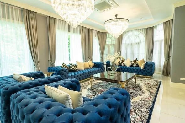 living room and bedroom and room interior of The M Pool Villas Bangkok – Ekkamai