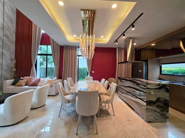living room of The Master Ratchaphruek – Maha Chesadabodindranusorn Bridge เดอะ มาสเตอร์ ราชพฤกษ์-สะพานมหาเจษฎาบดินทร์ฯ