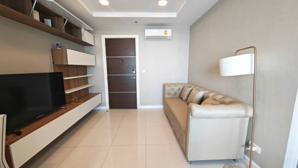 bedroom of The Metropolis Samrong