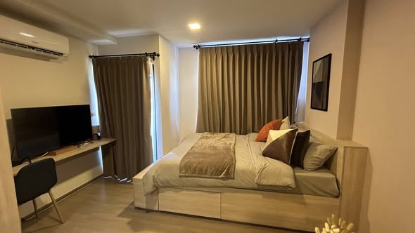 bedroom of THE MUVE Bangna