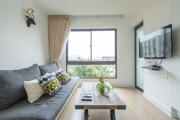 bedroom and living room of The Nest Sukhumvit 22