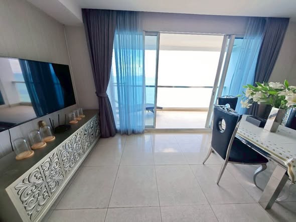 bedroom of The Palm Wongamat Beach Pattaya