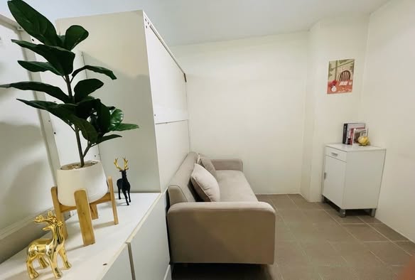 living room and bathroom of The Parkland Bangna