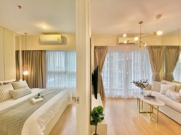 bedroom of The Parkland Grand Asok-Phetchaburi