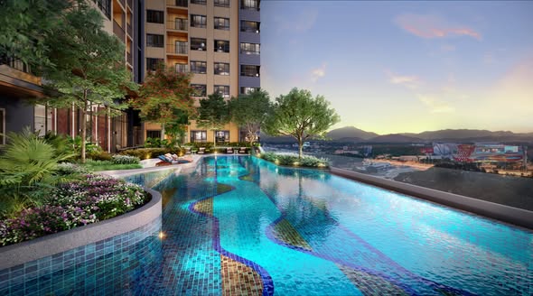 pool of The Parkland Phetkasem 56