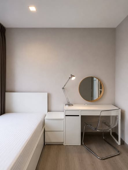 bedroom and bathroom of The Politan Aqua
