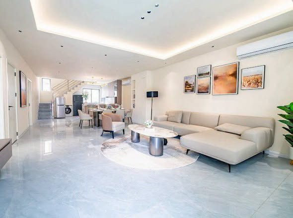 living room of The Private House Pool Villa