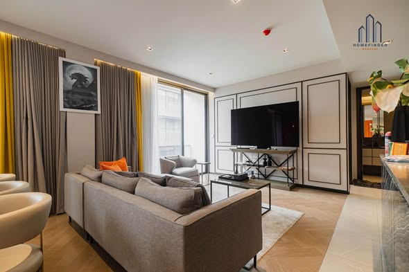 living room and bedroom of THE RESERVE 61 HIDEAWAY