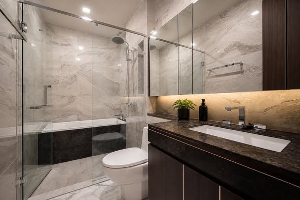 bathroom of The Residence on Thonglor by UHG