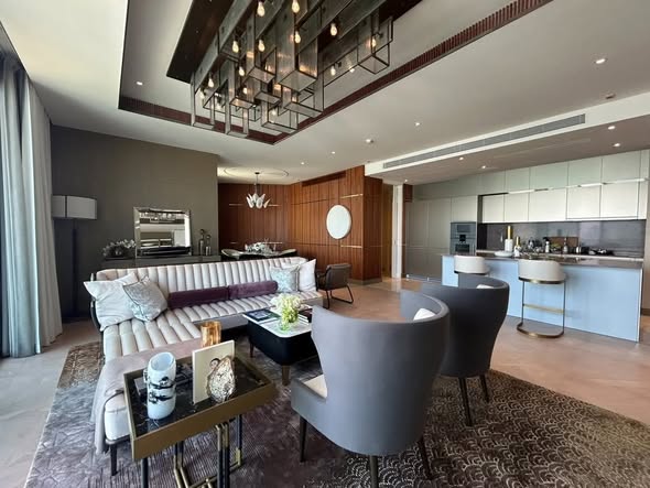 living room of The Residences at Mandarin Oriental Bangkok