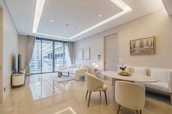 living room of The Residences at Sindhorn Kempinski Hotel Bangkok