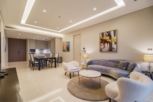 living room of The Residences at Sindhorn Kempinski Hotel Bangkok