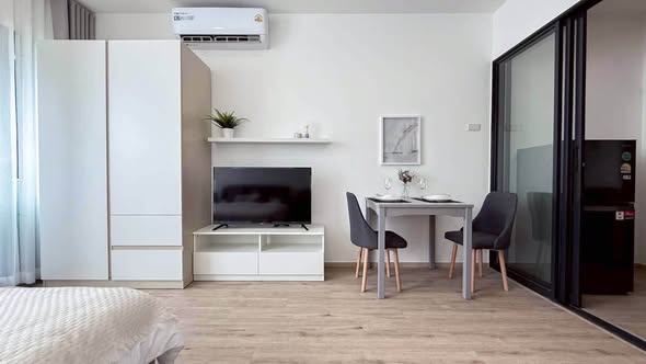 bedroom and living room and room interior of The Rich Rama 9 – Srinagarindra
