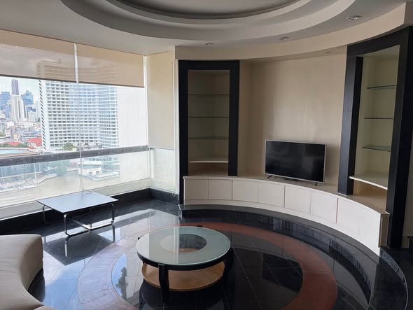 living room of The River Condominium