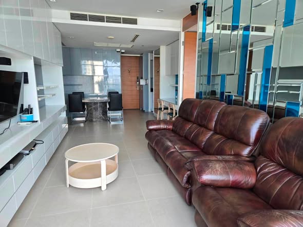 living room of The River Condominium