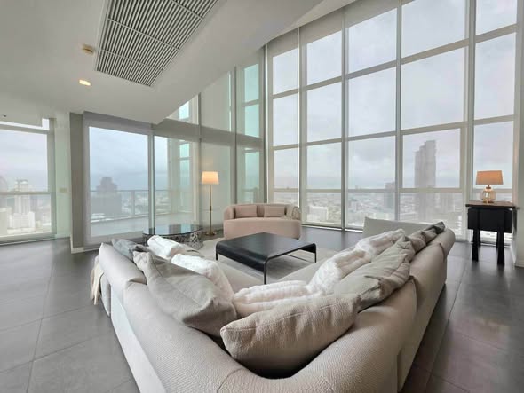 living room of The River Condominium