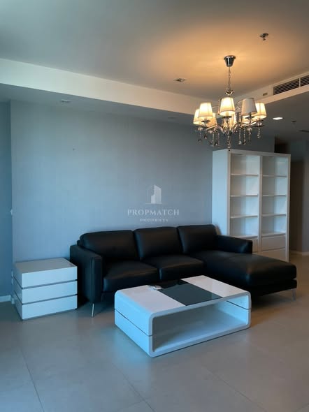 living room of The River Condominium
