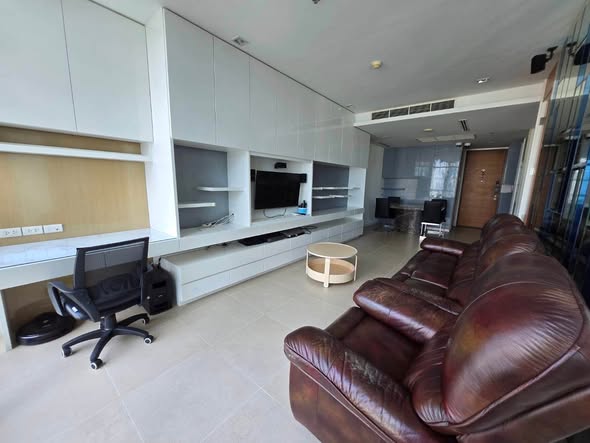 living room of The River Condominium