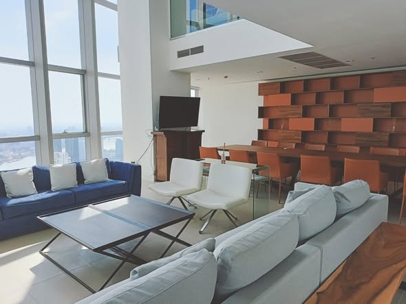 living room and room interior of The River Condominium