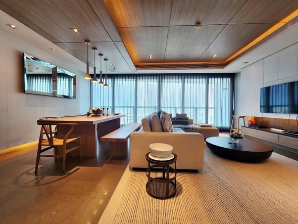 living room and room interior of The River Condominium