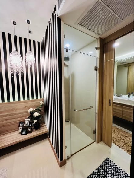 room interior and bathroom of The Riviera Jomtien
