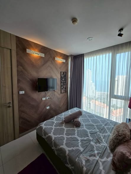 bedroom of The Riviera Wongamat Beach : เดอะ ริเวียร่า วงศ์อมาตย์ บีช