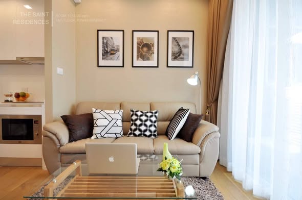 living room of The Saint Residences
