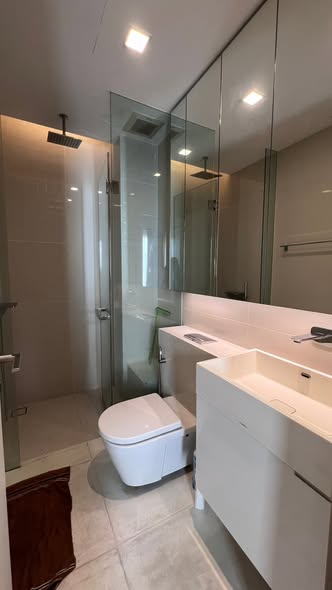 room interior and bathroom of The Saint Residences