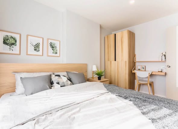 bedroom of The Selected Kaset-Ngamwongwan by LPN
