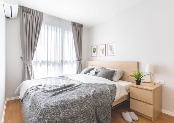 bedroom of The Selected Kaset-Ngamwongwan by LPN