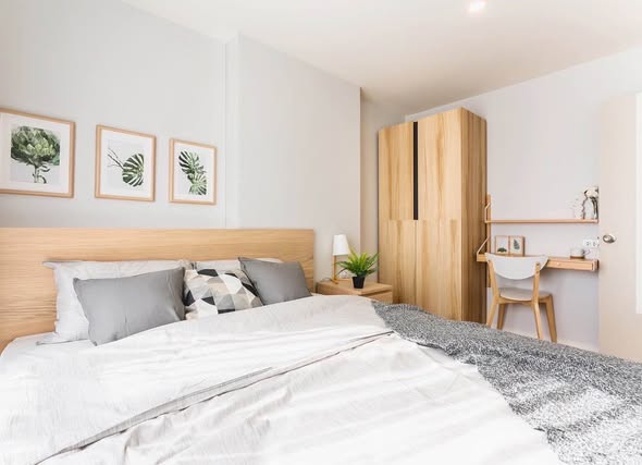 bedroom of The Selected Kaset-Ngamwongwan by LPN