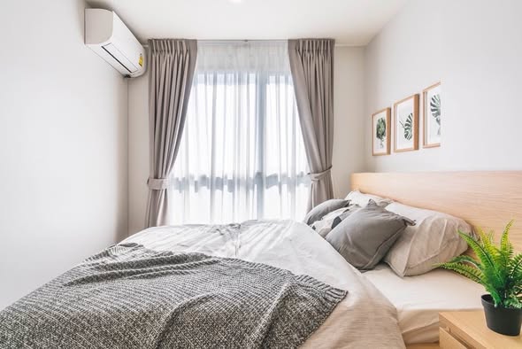 bedroom of The Selected Kaset-Ngamwongwan by LPN