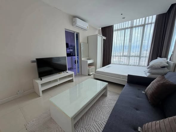 bedroom and living room of The Sky Sukhumvit