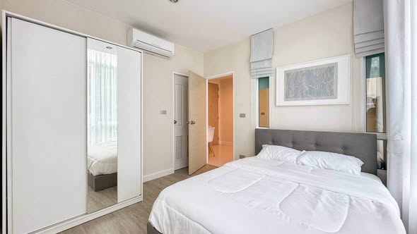 bedroom and room interior of The Sky Sukhumvit