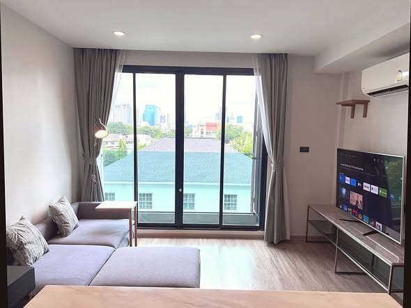 living room and bedroom and room interior of The TEAK Sukhumvit 39