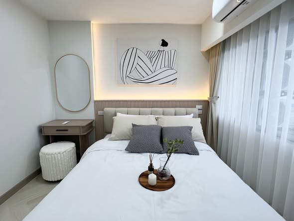 bedroom of The Trio Garden