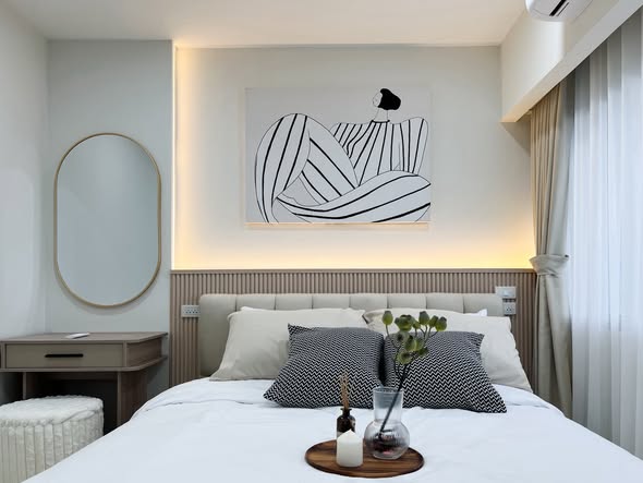 bedroom of The Trio Garden