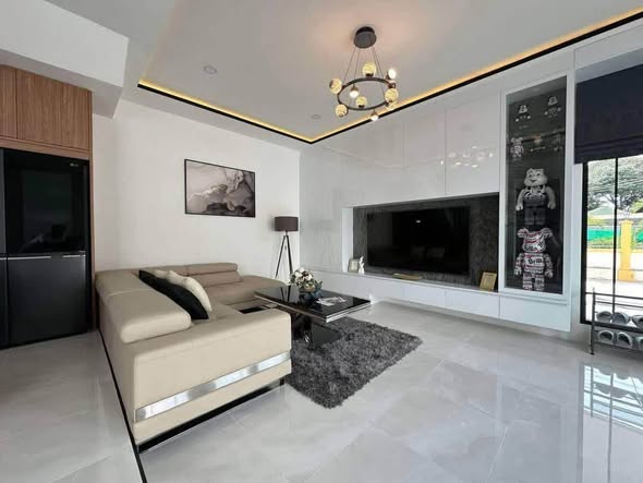 bedroom and living room of Twins House Studio