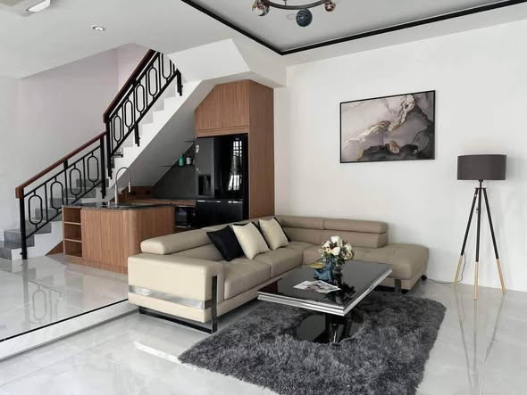 bedroom and living room of Twins House Studio