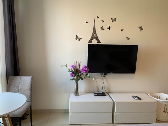 living room and bedroom of Unixx South Pattaya Condominium