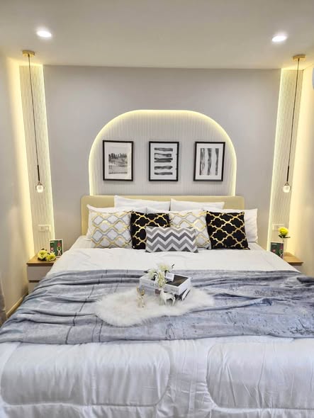 bedroom of V Condo Salaya